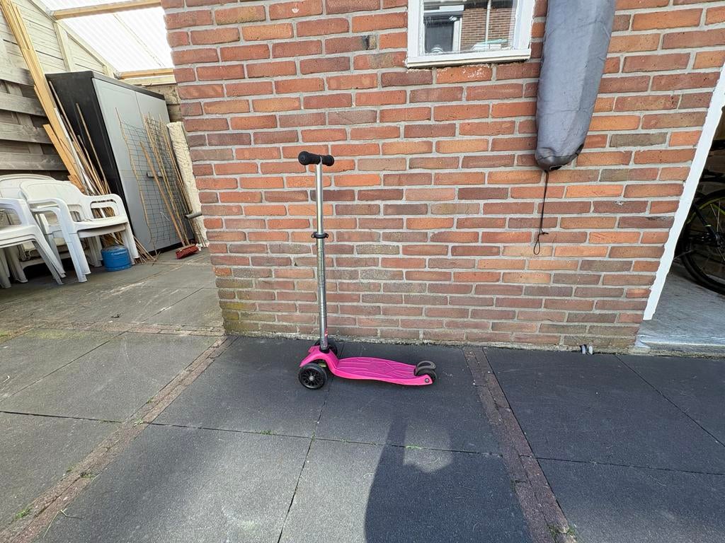 Roze microstep met 3 wielen, Fietsen en Brommers, Steps, Gebruikt, Gewone step, Ophalen