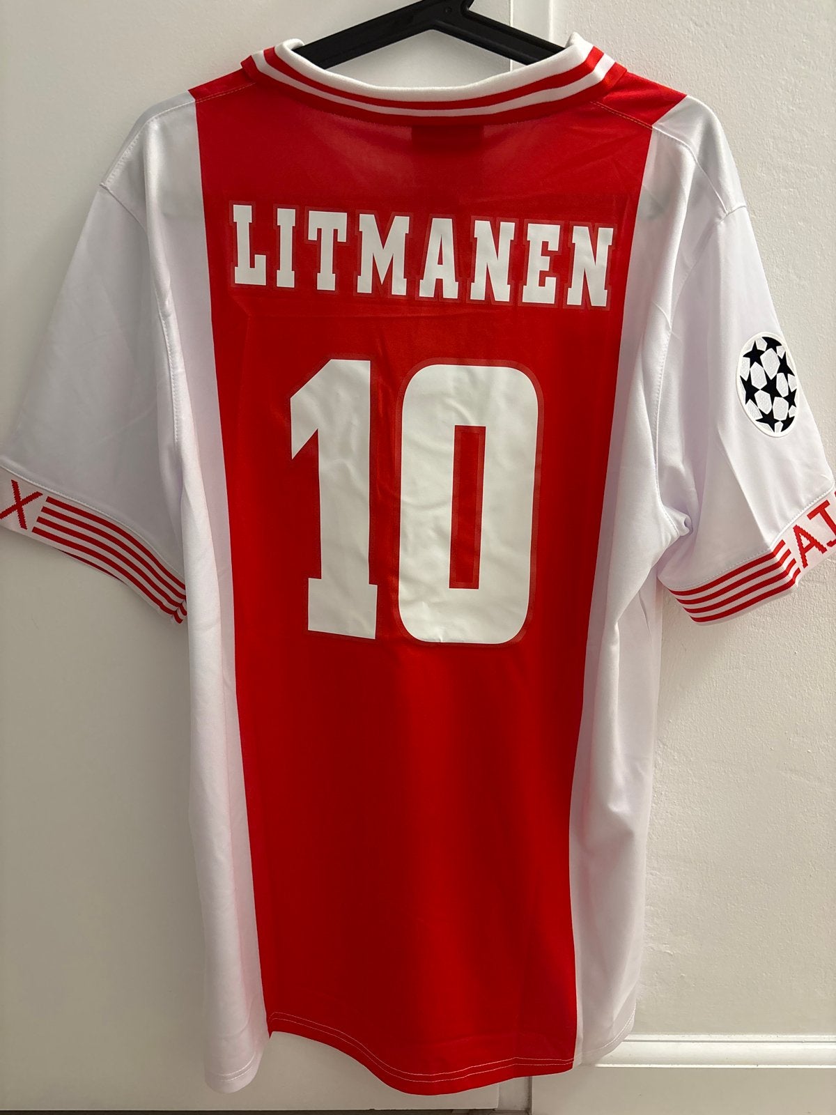 Retro Ajax Jari Litmanen XL 1997-1998 Champions Umbro, Ophalen of Verzenden, Nieuw, Maat 56/58 (XL), Rood
