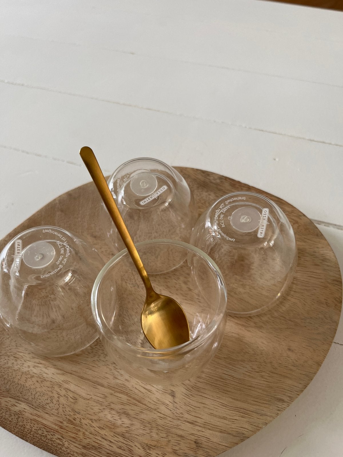 intermezzo expreso dubbelwandige glazen, Overige typen, Ophalen of Verzenden, Zo goed als nieuw, Glas