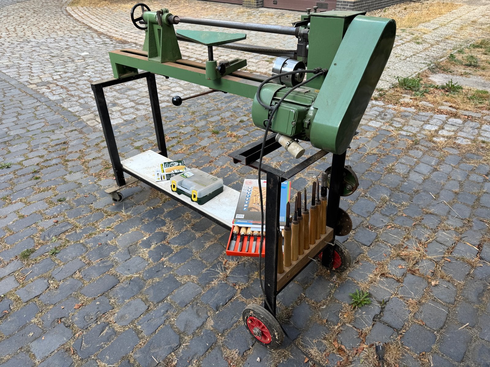 Huwema HU 1000-2 Houtdraaibank met accessoires, Ophalen, Gebruikt, Houtdraaibank, 1000 mm of meer