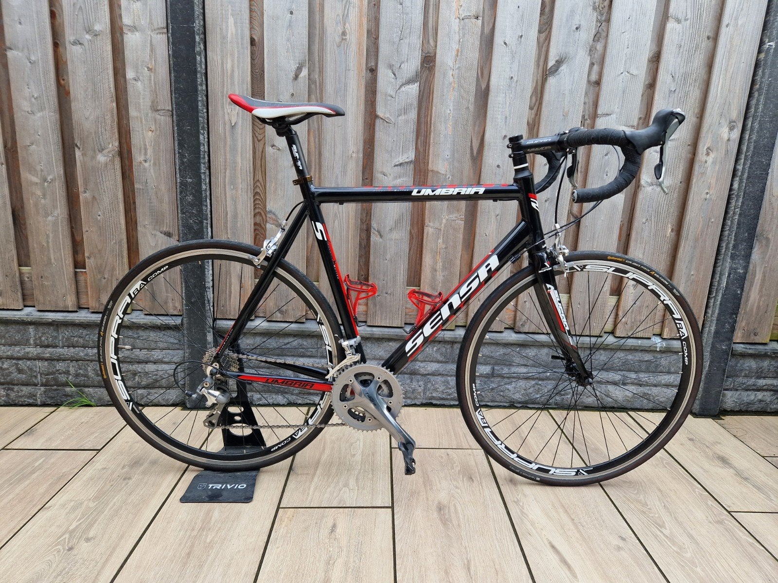 Sensa Umbria Tiagra racefiets - Maat 58, 28 inch, Gebruikt, Velgrem, 57 tot 61 cm