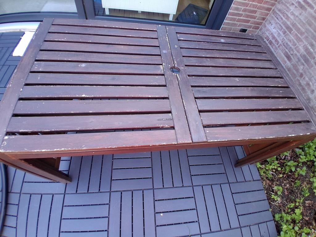 Ikea Applaro tuintafel - uitschuifbaar, Ophalen, Gebruikt, Rechthoekig, Hout