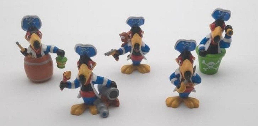 5 Verschillende Valky Toekan pvc figuurtjes, Verzamelen, Ophalen of Verzenden, Gebruikt