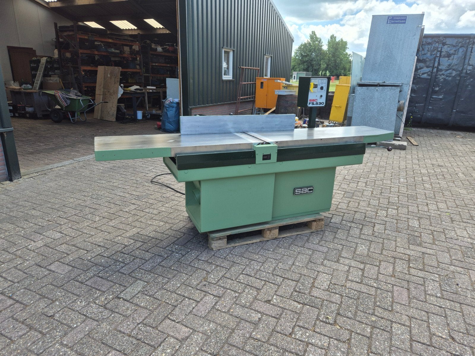 vlakbank sac 500 breed geremd zeer mooie machine, Ophalen of Verzenden
