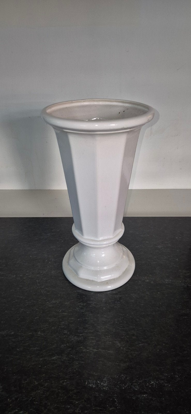 Witte keramische vaas/plantenbak, Ophalen