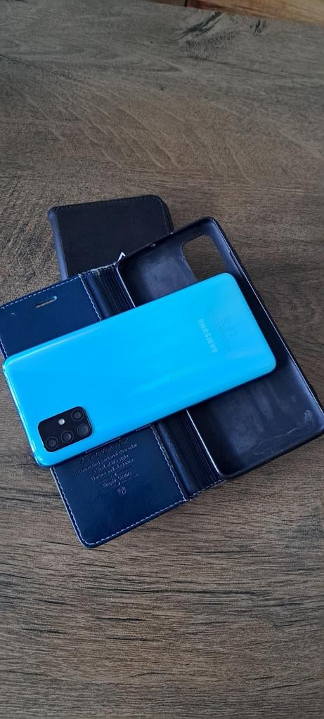 Supermooie galaxy a51 128 Gb dualsim, Telecommunicatie, Mobiele telefoons | Samsung, Ophalen, Blauw, Touchscreen, Zo goed als nieuw