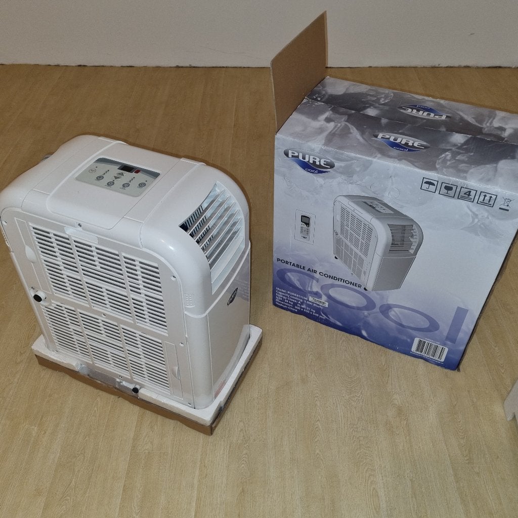 Mobiele Airco Pure 811106 9000 Btu/h voor 40-65m3, Witgoed en Apparatuur, Ophalen, Minder dan 60 m³, 3 snelheden of meer, Zo goed als nieuw