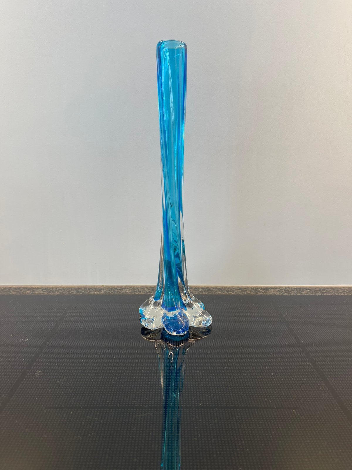 Antieke Murano / Sommerso Soliflore Glasvaas, Ophalen of Verzenden, Zo goed als nieuw, Glas