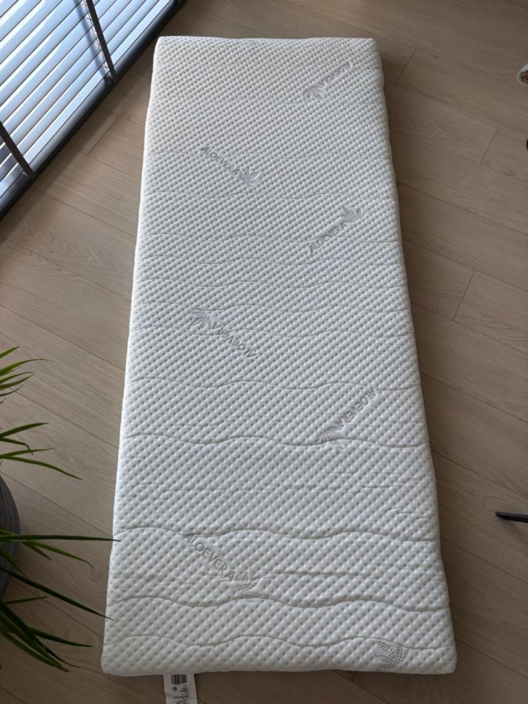 Jysk Dreamzone Gold topmatras 80x200x6 cm (z.g.a.n.), Ophalen, Eenpersoons, Zo goed als nieuw, 80 cm