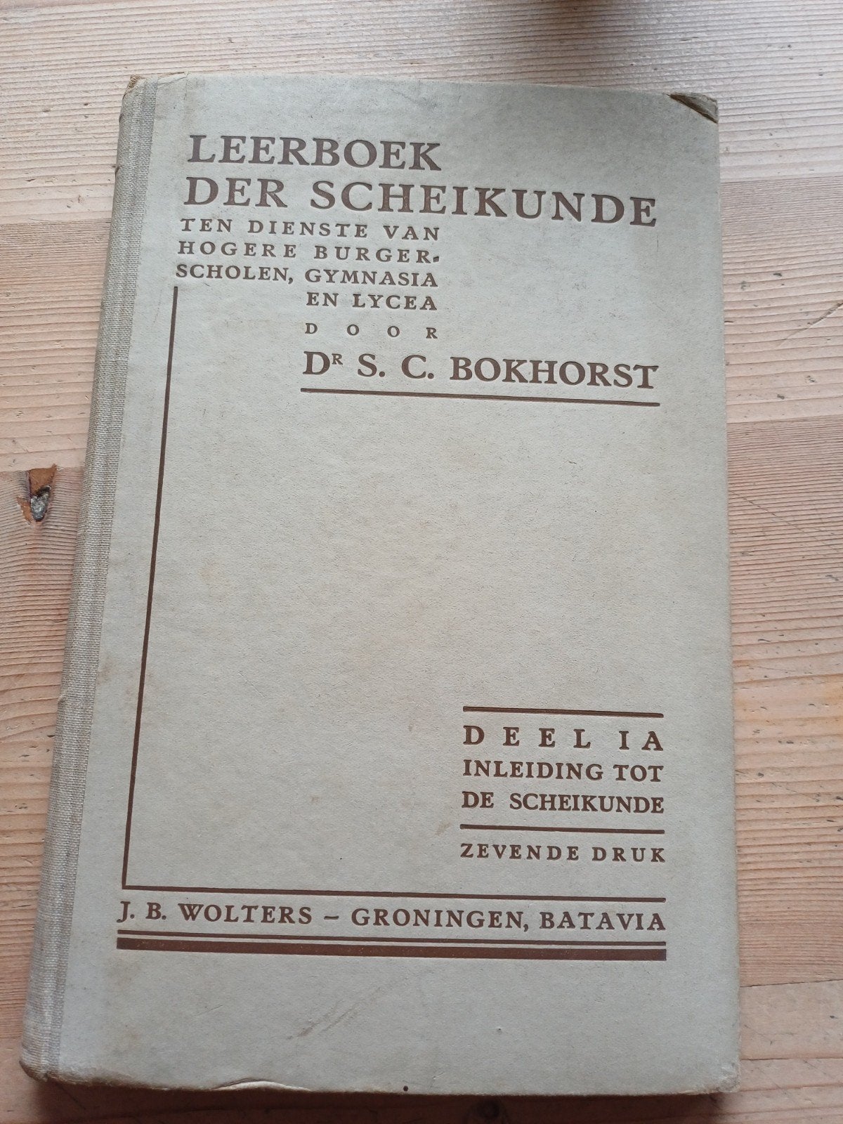 Leerboek der Scheikunde - Dr. S.C. Bokhorst (Zevende Druk), Gelezen, Dr. S.C. Bokhorst, Ophalen of Verzenden, Beta