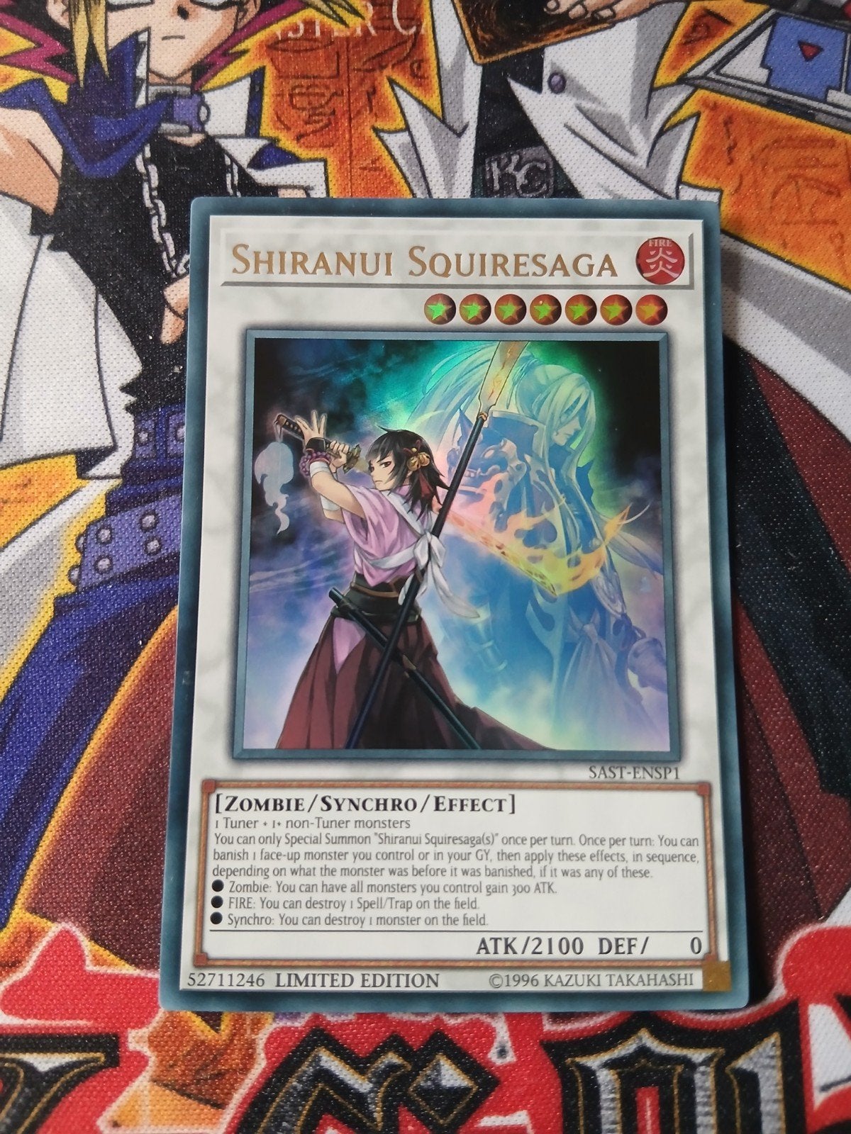 Shiranui Squiresage - Ultra Rare SAST - Yu-Gi-Oh, Ophalen of Verzenden, Zo goed als nieuw, Foil