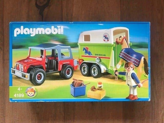 Playmobil 4189 - Jeep met paardentrailer – in originele doos, Kinderen en Baby's, Speelgoed | Playmobil, Ophalen of Verzenden