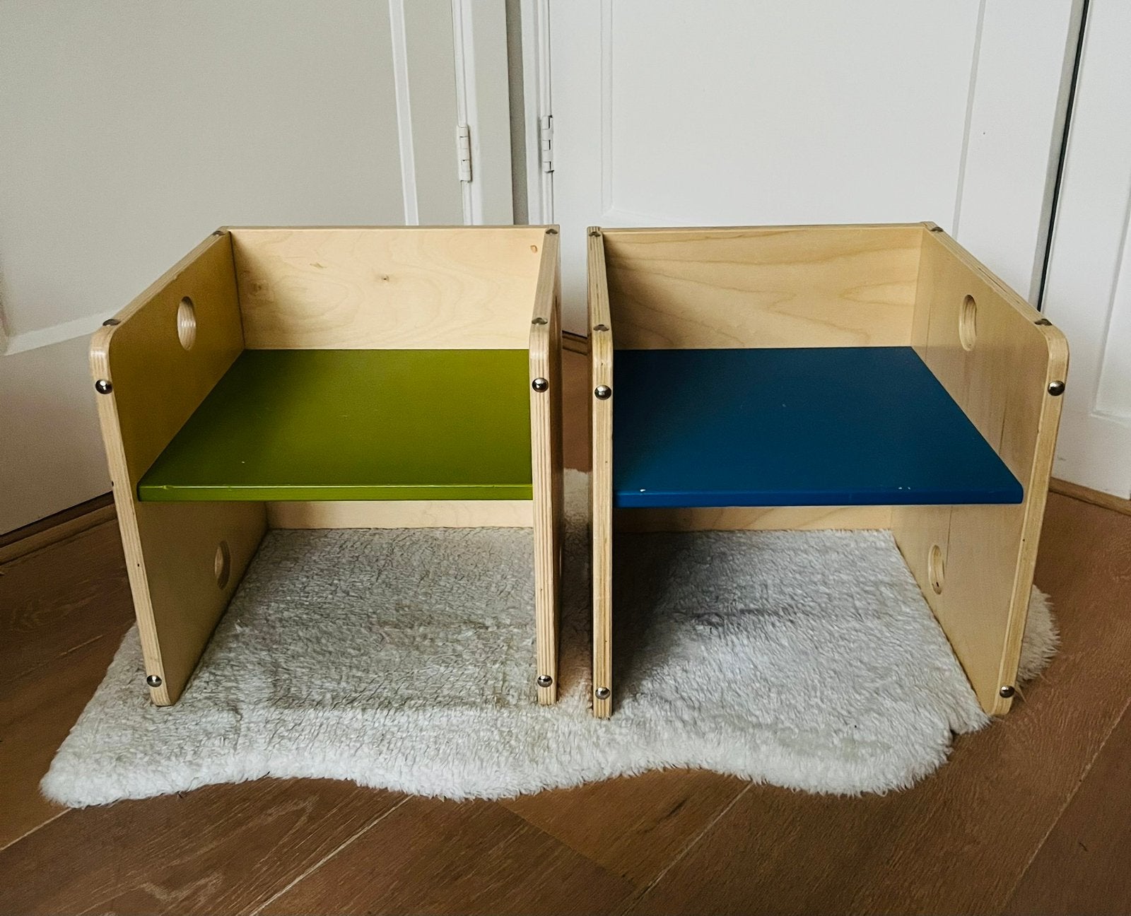 Kubusstoel Van Dijk toys peuterstoel kleuterstoel hout, Ophalen