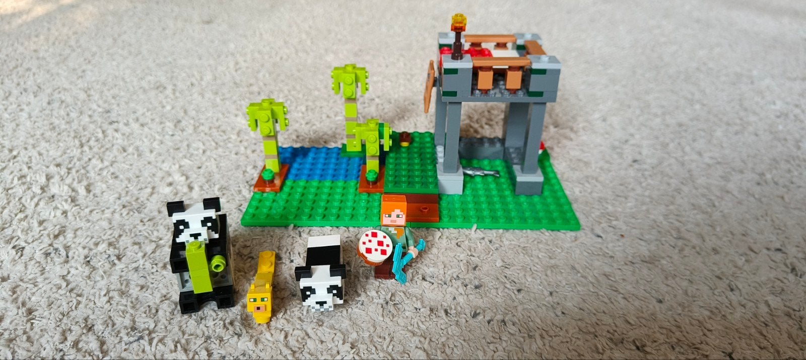 Lego Minecraft setje | 21158 | compleet, Minecraft, Lego, Ophalen of Verzenden, Complete set