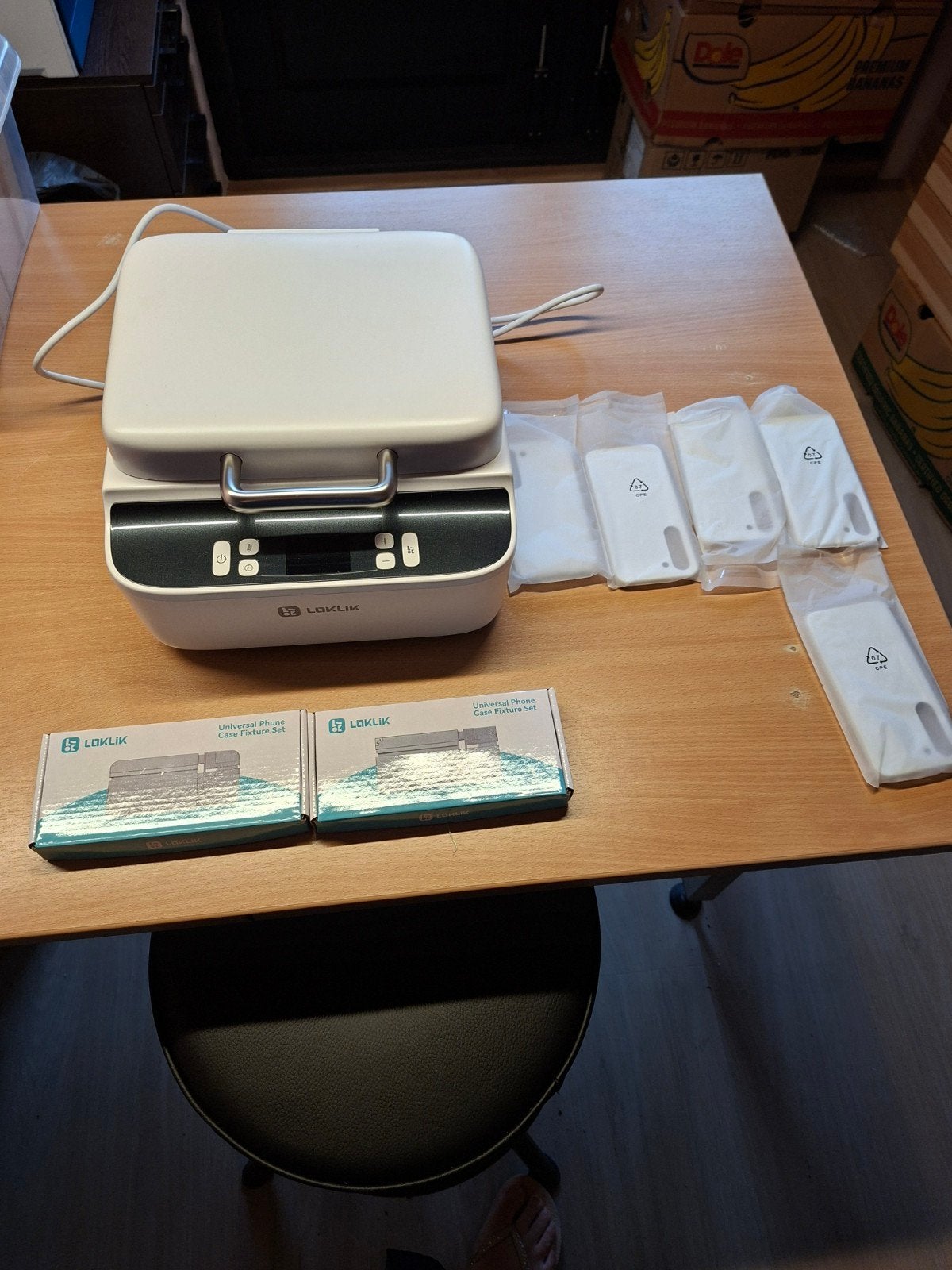 Loklik Phone Case Heat Press Machine met Accessoires, Ophalen, Zo goed als nieuw, Hoesje of Tasje