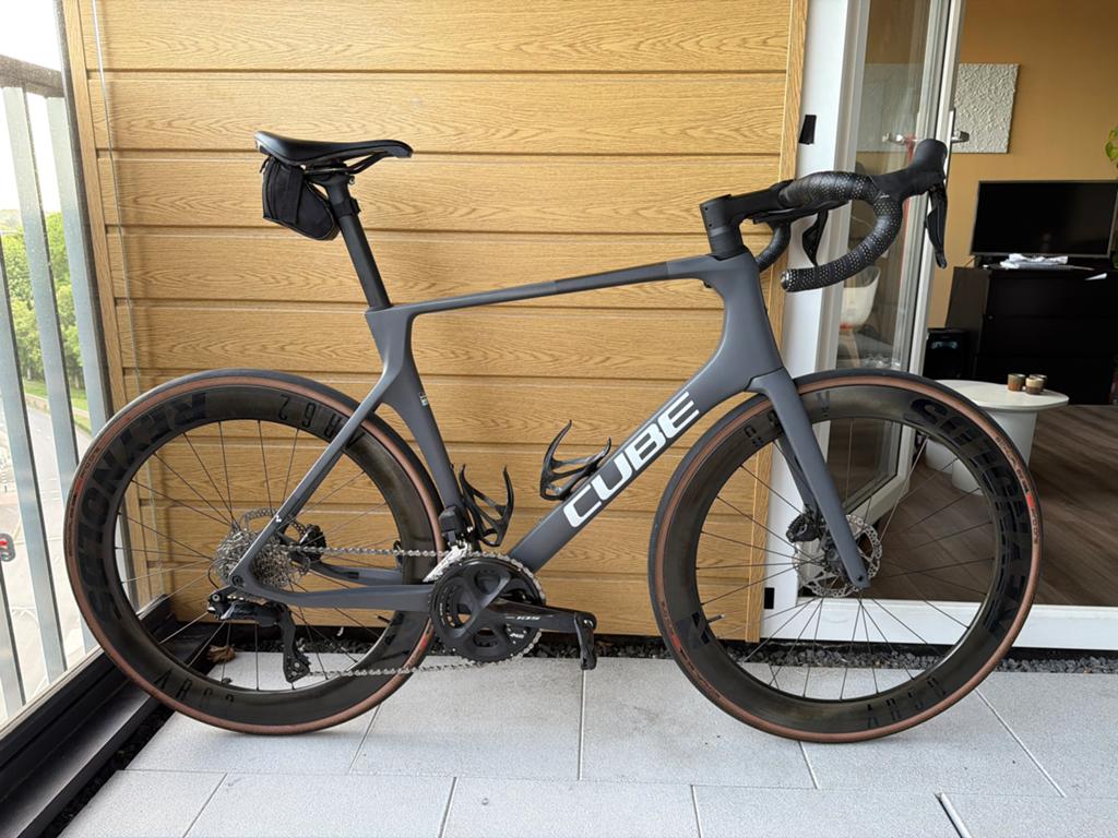Cube Agree C:62 racefiets met Shimano105 Di2 dual powermeter, 28 inch, Carbon, Zo goed als nieuw, 57 tot 61 cm