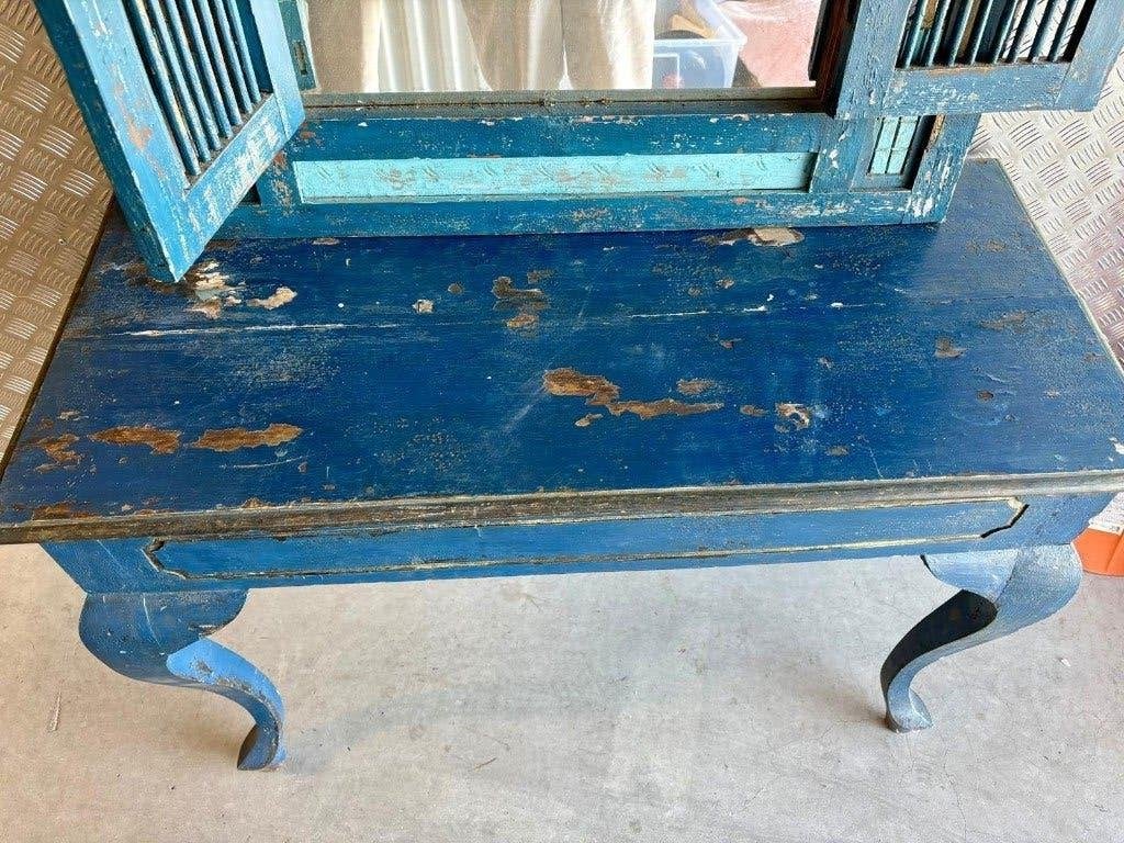 Antiek: dressoir + spiegel, Ophalen, Gebruikt, 25 tot 50 cm, Antiek