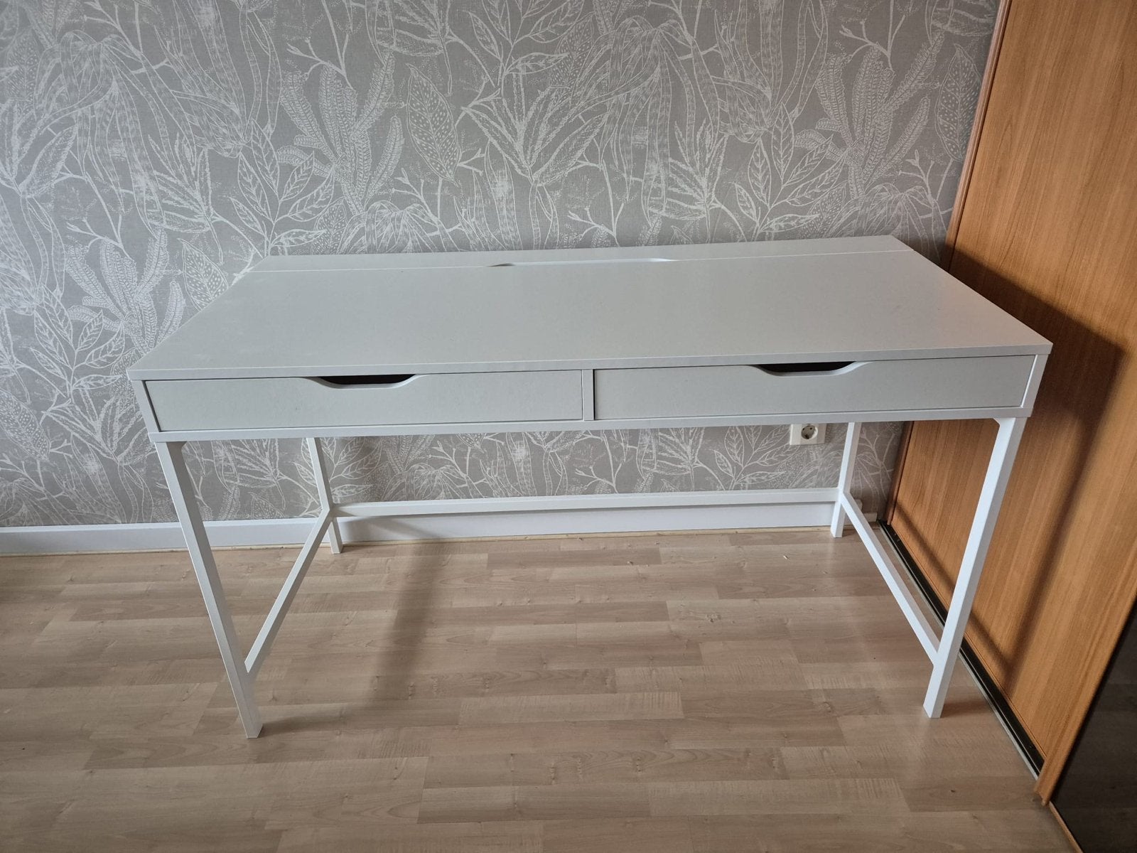 IKEA Bureau Alex  wit - Zo goed als nieuw met lades, Ophalen, Met lades, Spaanplaat of MDF, Zo goed als nieuw