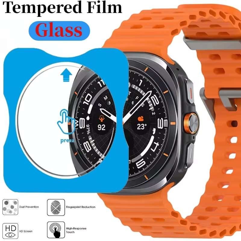 Screenprotector Gehard Glas voor Samsung Galaxy Watch Ultra2, Ophalen of Verzenden, Nieuw, Zwart, Android