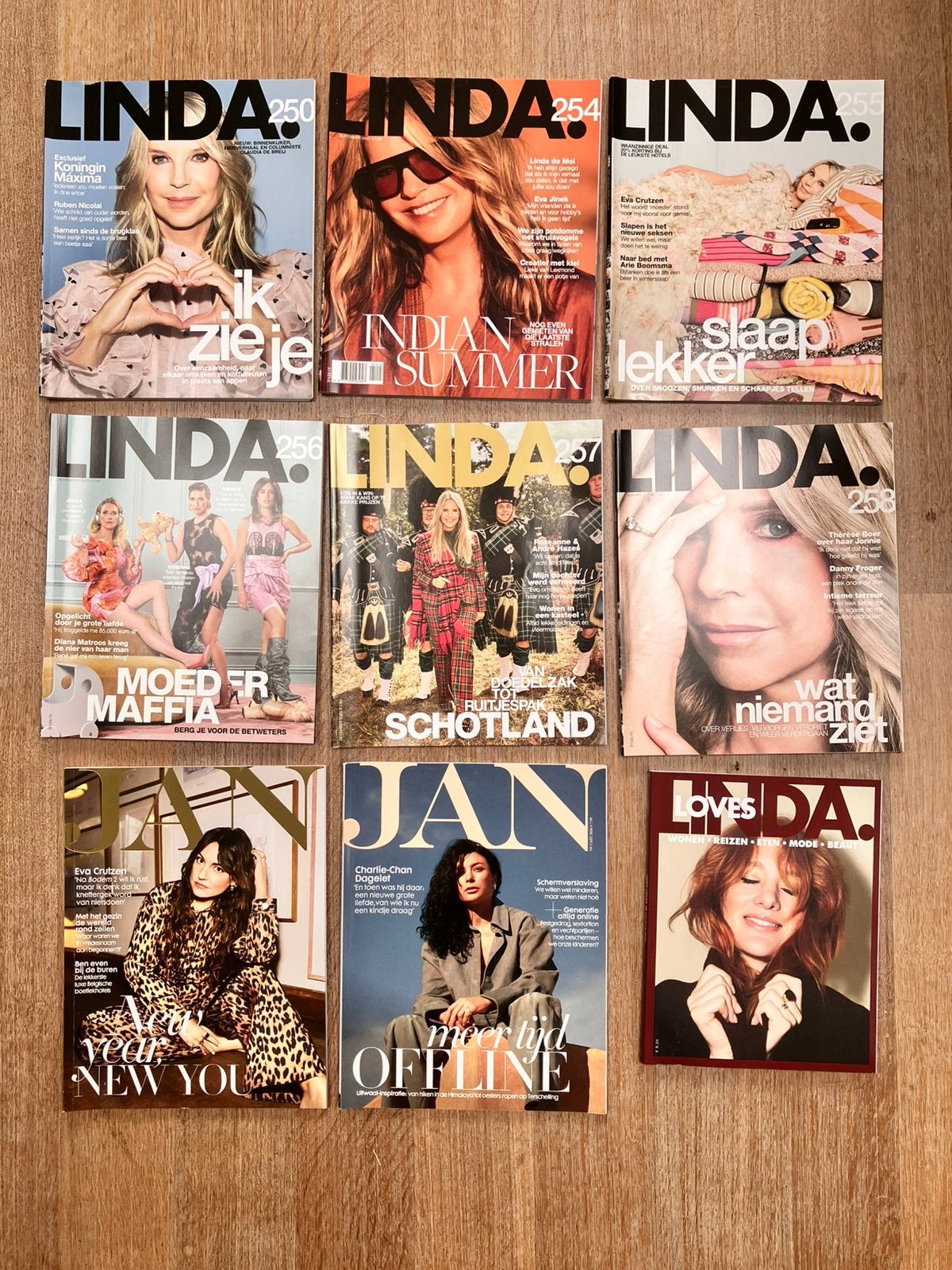 Magazine pakket Linda en JAN 2025 en 2026 9 stuks, Ophalen of Verzenden, Zo goed als nieuw, Damesbladen
