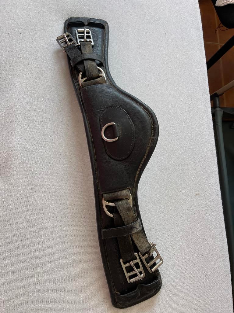 Leren dressuursingel 55cm, Ophalen of Verzenden, Gebruikt, Dressuur