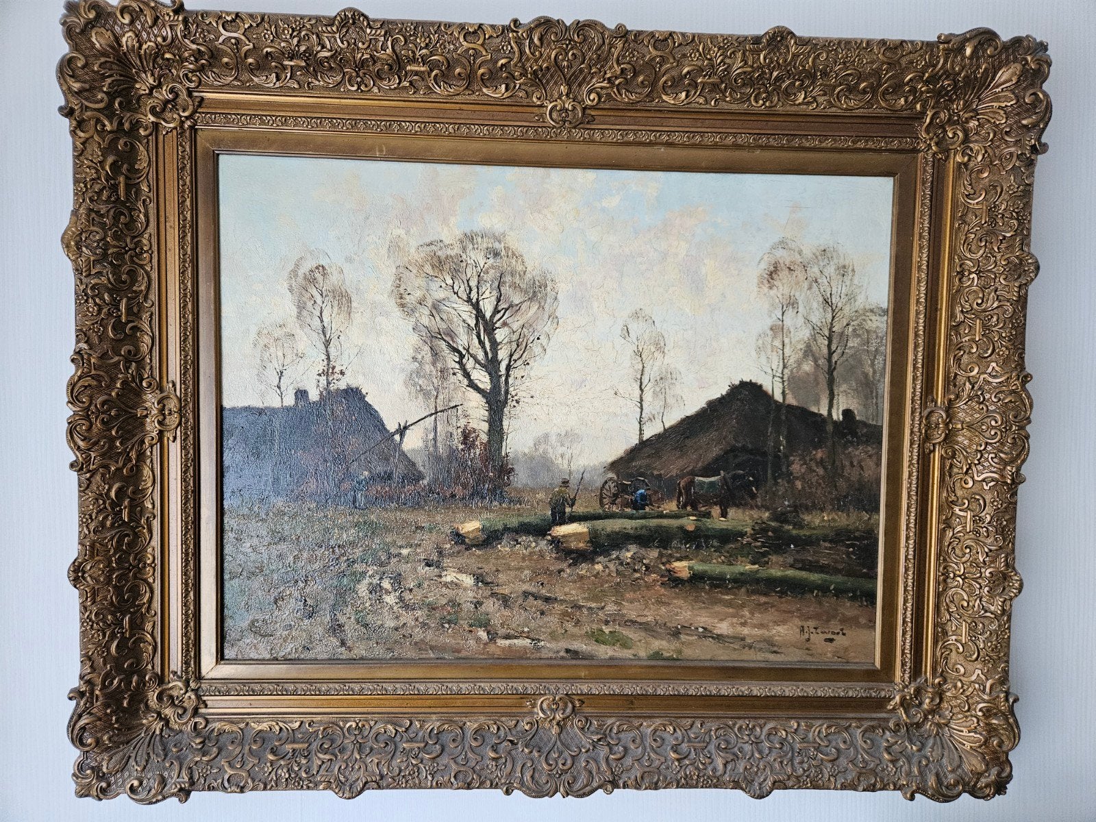 Schilderijen Meppeler Schilders, Ophalen, Doek, Realistisch, Landschap