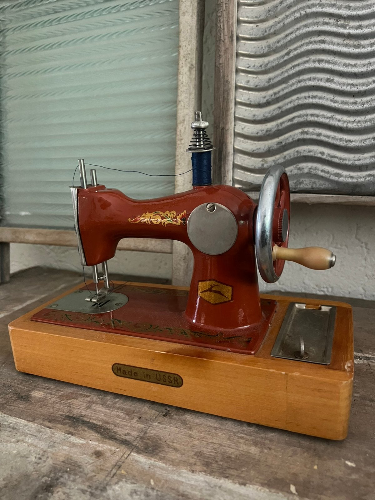Antiek oud werkend naaimachine authentiek brocante curiosa, Antiek en Kunst, Antiek | Naaimachines, Ophalen of Verzenden