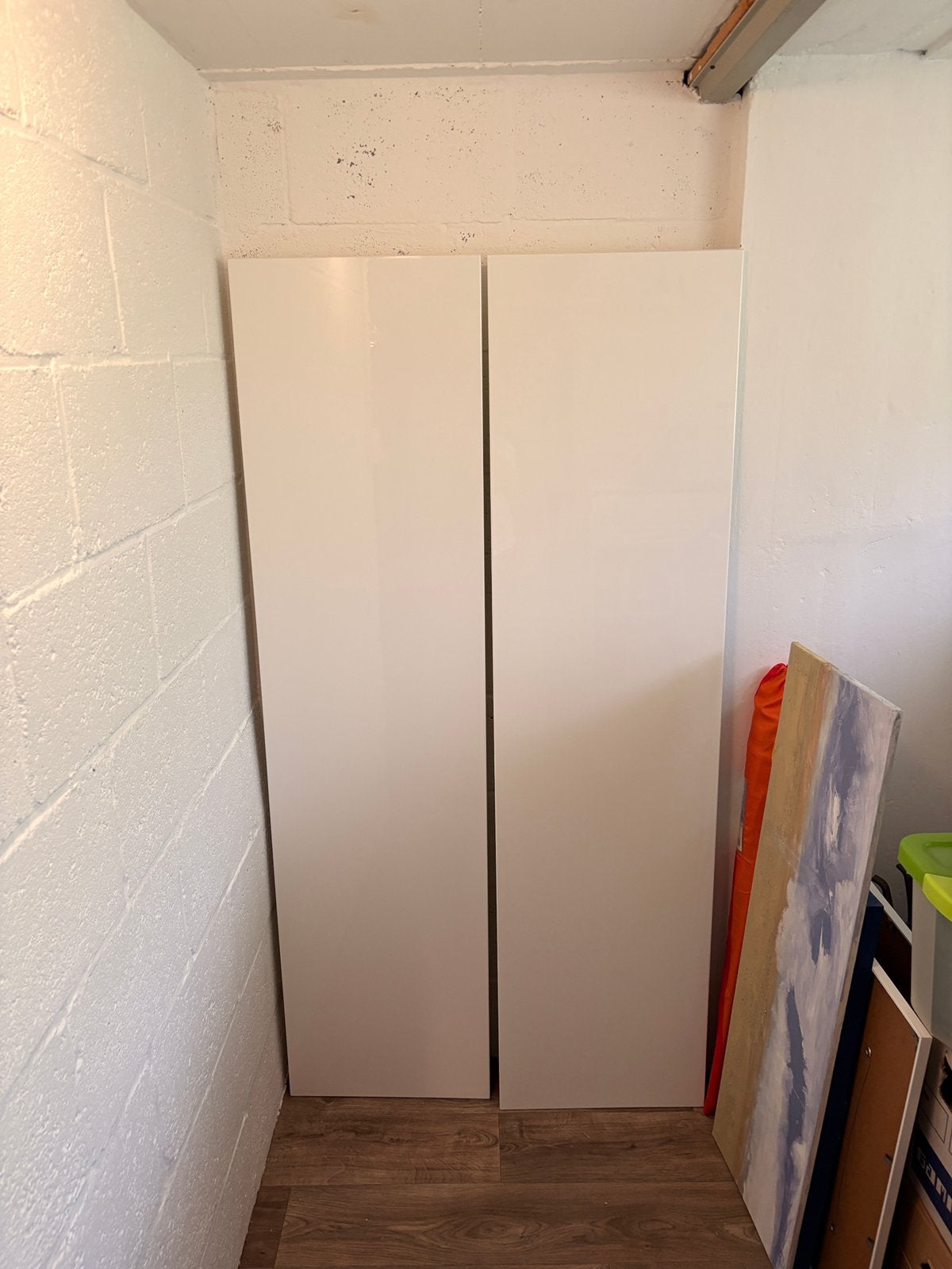 Ikea Pax kastdeuren Fardal hoogglans wit 2x (50x200 kast), Ophalen, Gebruikt, 200 cm of meer, 50 tot 100 cm