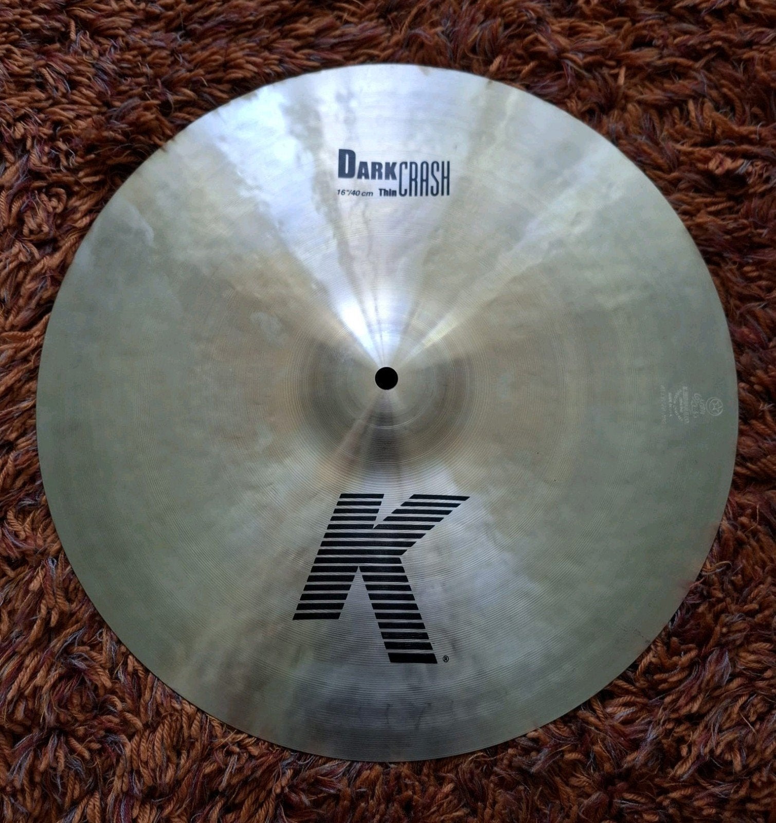 ZGAN Zildjian K Dark Crash thin 16" bekken / cymbal, ., Drums of Percussie, Ophalen of Verzenden, Zo goed als nieuw