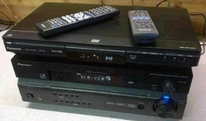 pioneer vsx-515 receiver + panasonic cd dvd speler dvd-s35, Audio, Tv en Foto, Stereo-sets, Ophalen of Verzenden