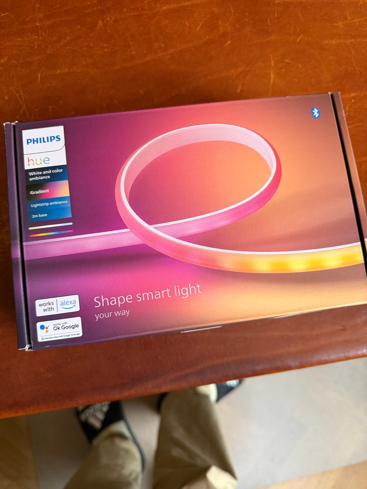 2x Philips Hue Gradient Lightstrip (85 cm), Ophalen, Gebruikt, Smart lamp, Bedienbaar via app
