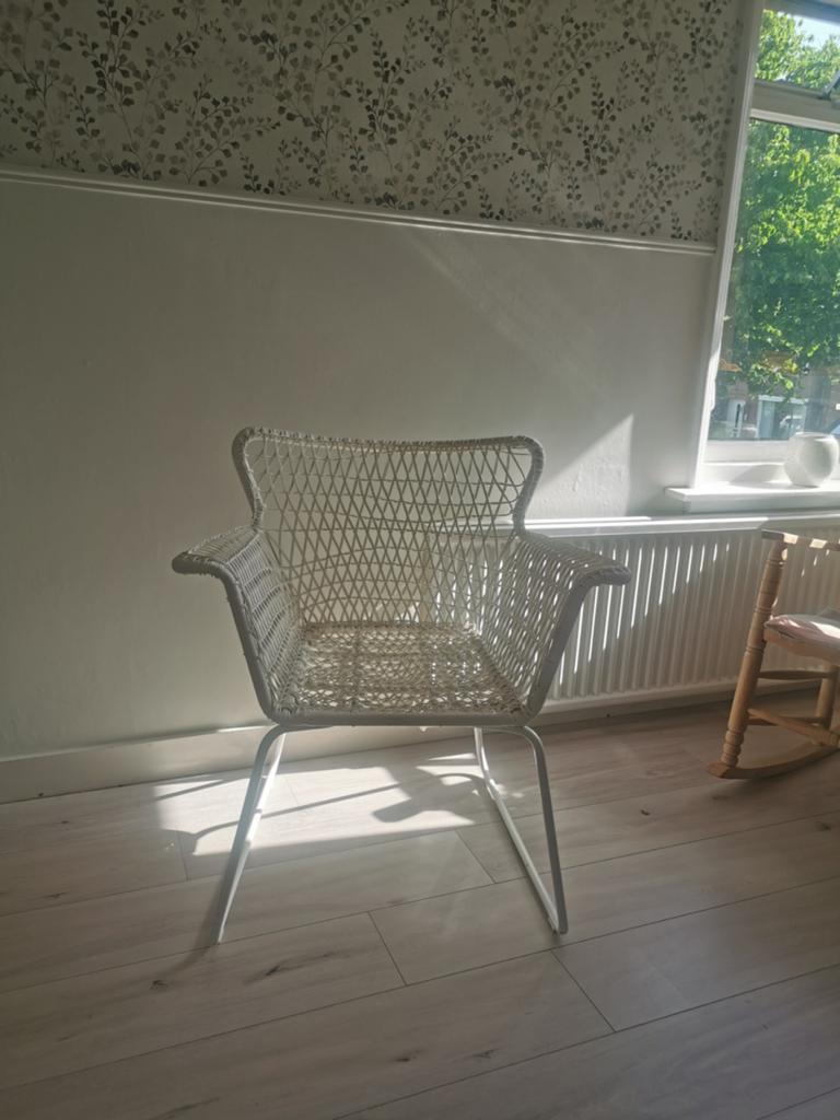 Ikea tuinstoel, Ophalen, Zo goed als nieuw, Wit, Eén