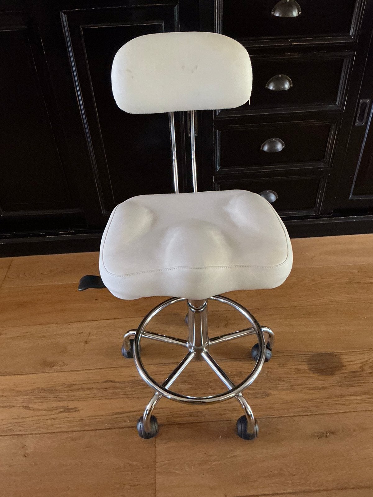 tabouret, werkstoel, Ophalen, Nieuw, Wit, Gehele gezicht