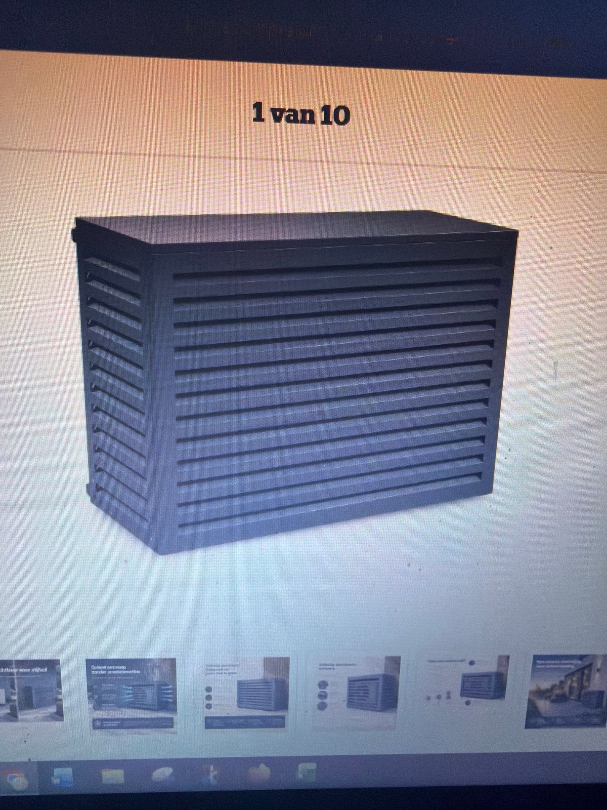 Luxe Aluminium Airco Ombouw - Antraciet - 90x60x40cm, Witgoed en Apparatuur, Ophalen of Verzenden, Nieuw, Wandairco, 3 snelheden of meer