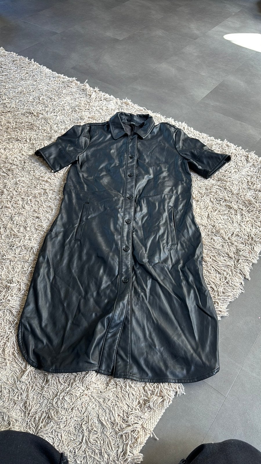 Vero Moda leren look jurk – maat M, ., Ophalen of Verzenden, Zo goed als nieuw, .