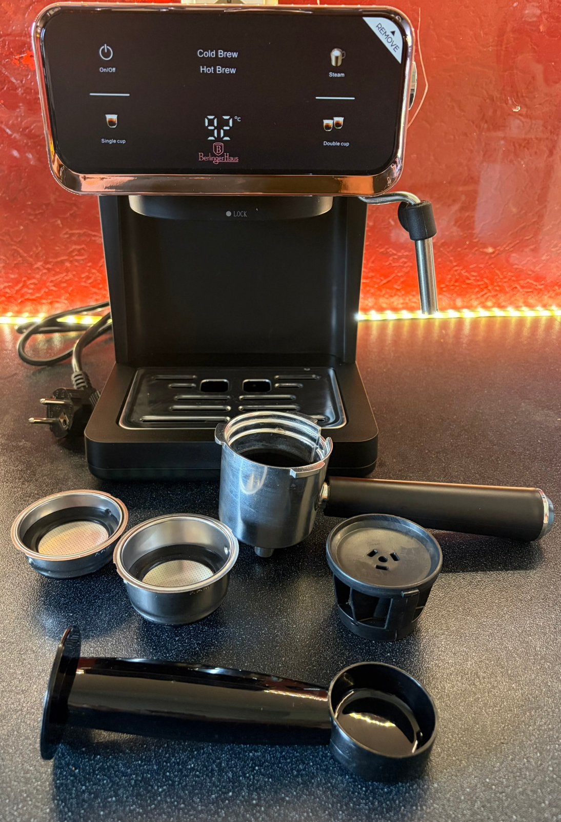 3 in 1 espresso machine, Ophalen, Espresso apparaat, Nieuw, Afneembaar waterreservoir