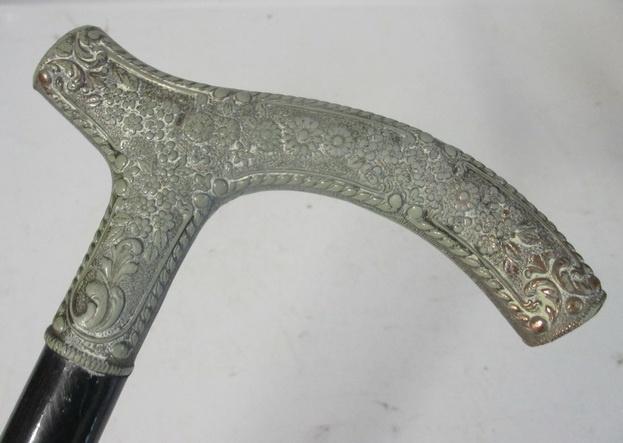 art nouveau wandelstok floraal motief 232, Antiek en Kunst, Curiosa en Brocante, Verzenden