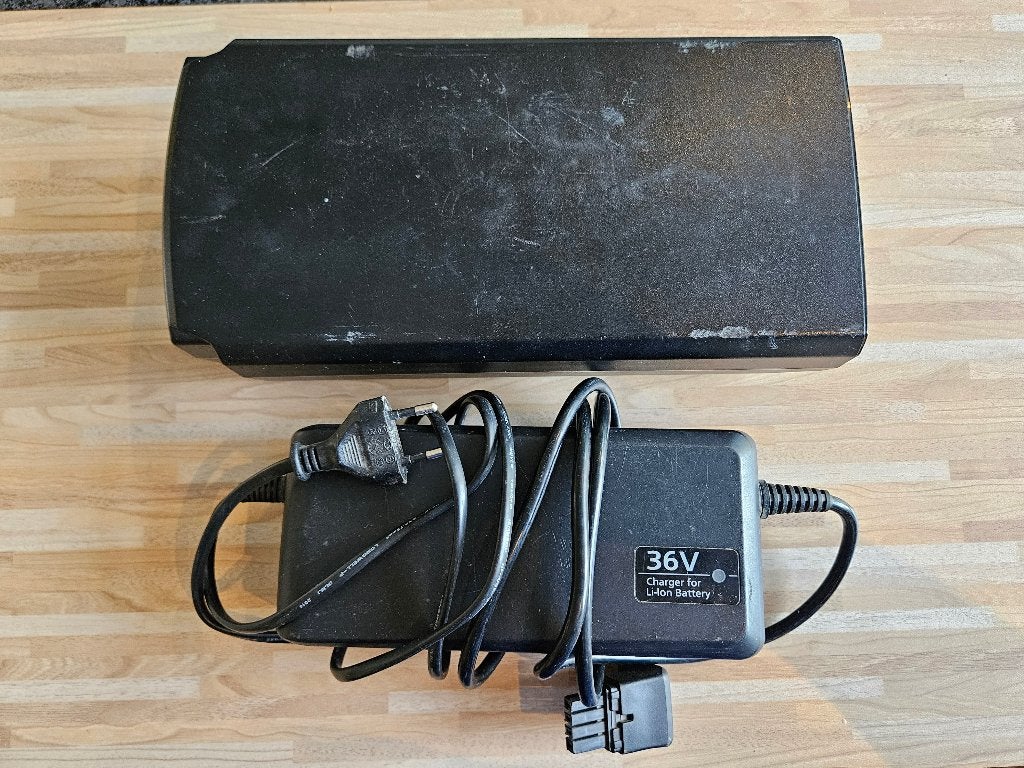 Gazelle Panasonic Fietsaccu 432 Wh met lader 2 jr garantie, Ophalen, Gebruikt