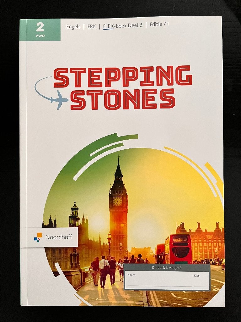 Stepping Stones werkboek (deel B) 2 VWO (ISBN 9789001042301), VWO, Engels, Nieuw, Ophalen of Verzenden