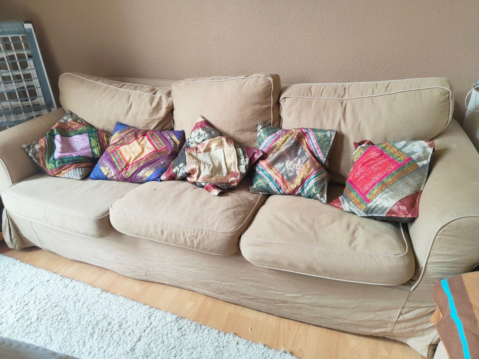 IKEA Ektorp 3-zitsbank, Ophalen, Gebruikt, Tweepersoons, 75 tot 100 cm
