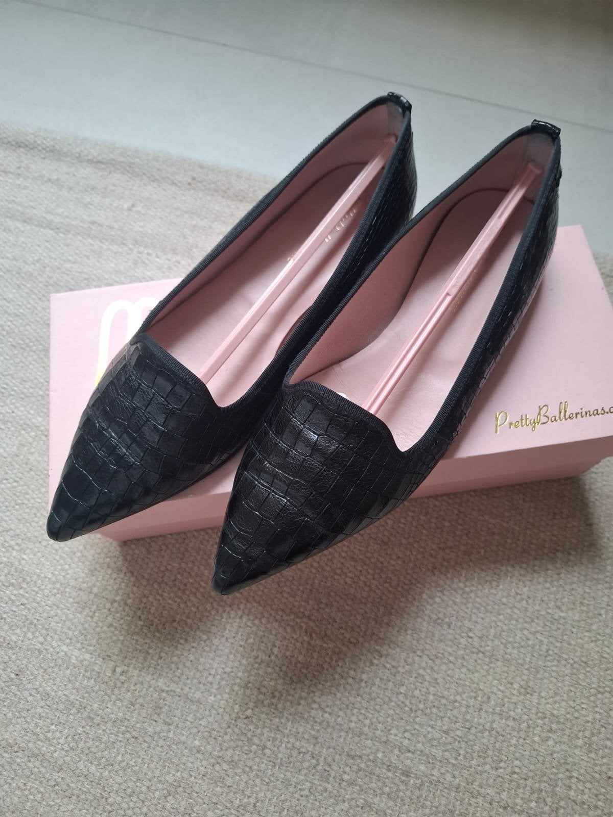 Pretty Ballerinas ballerina's - Maat 38, Verzenden, Zwart, Ballerina's, Zo goed als nieuw
