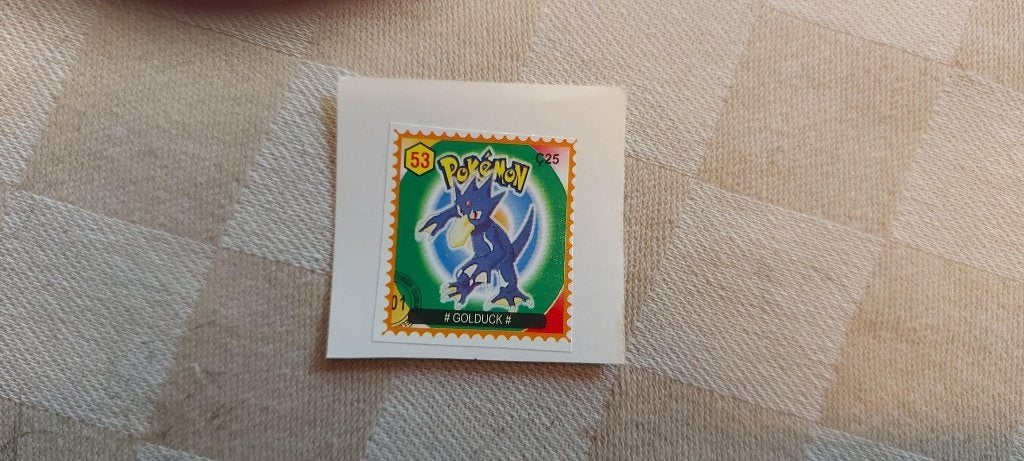 pokemon postzegel zeldzaam gelimiteerd Golduck, Ophalen of Verzenden, Nieuw, Overige typen