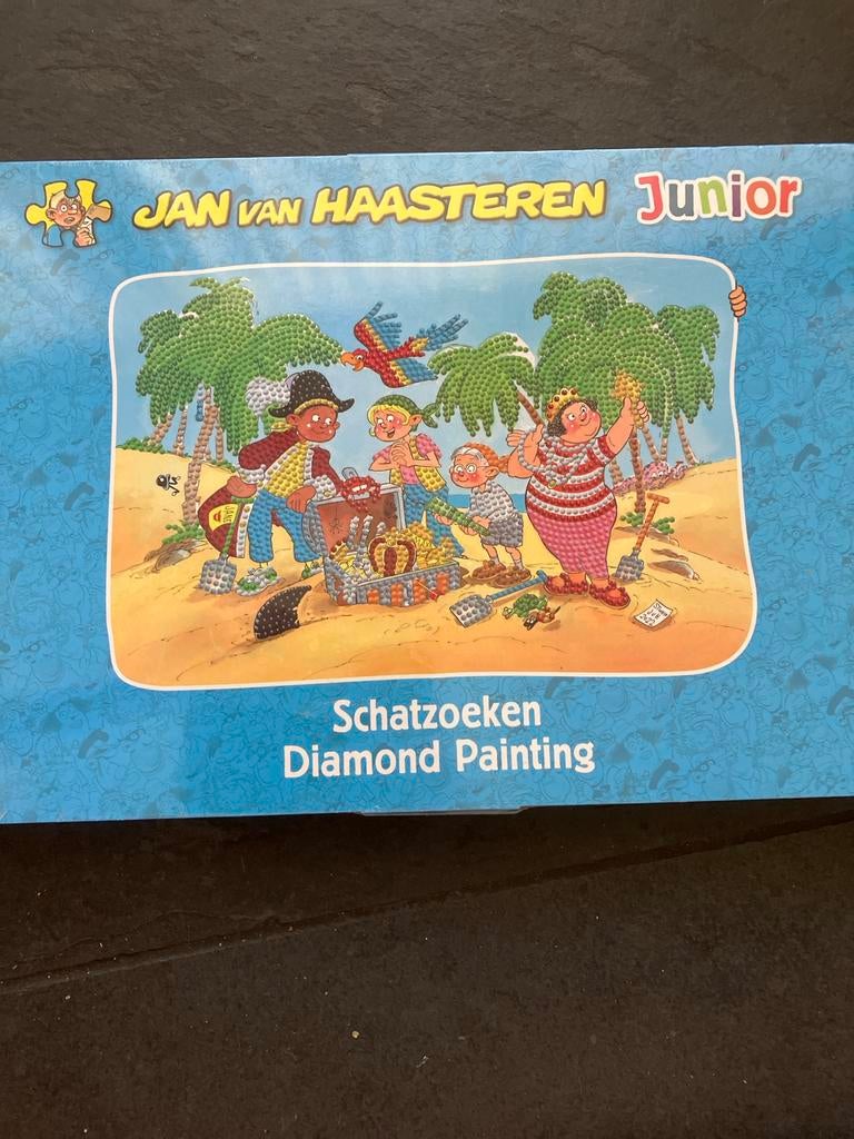 Jan van Haasteren Junior Diamond Painting Schatzoeken, Overige thema's, Diamond painting, Nieuw, Meerkleurig