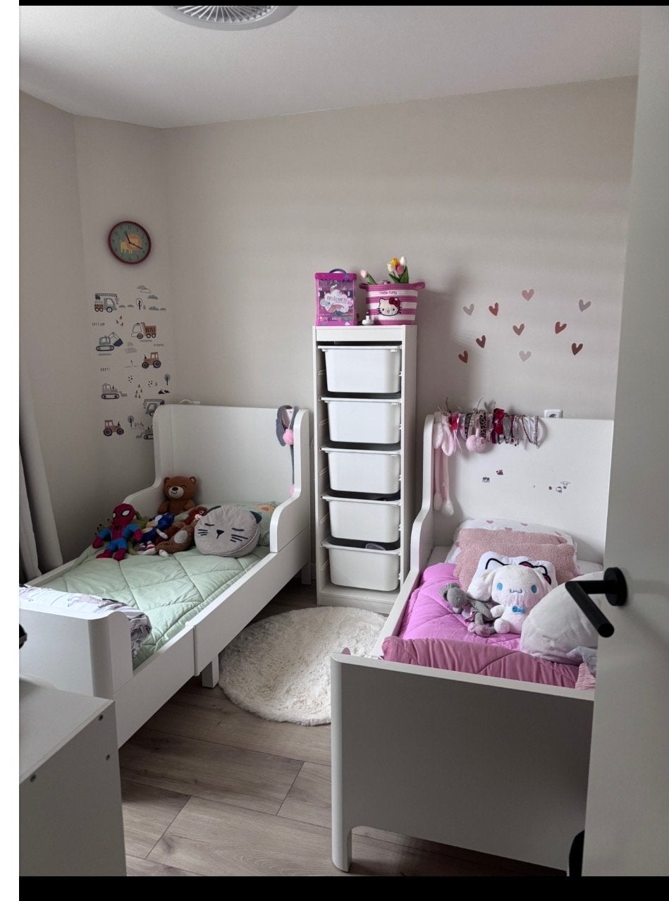 2x IKEA Busunge meegroeibedden met matrassen, Ophalen, 70 tot 85 cm, Zo goed als nieuw, Matras