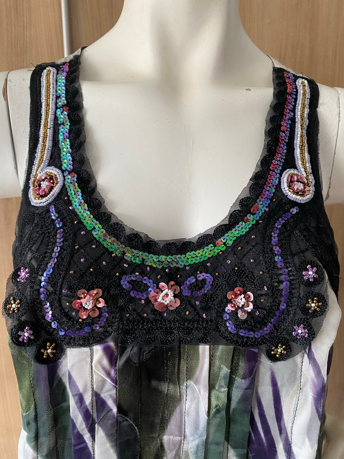 Geisha Jeans Top met pailletten Maat L, Meerkleurig, Maat 42/44 (L), Ophalen of Verzenden, Zo goed als nieuw