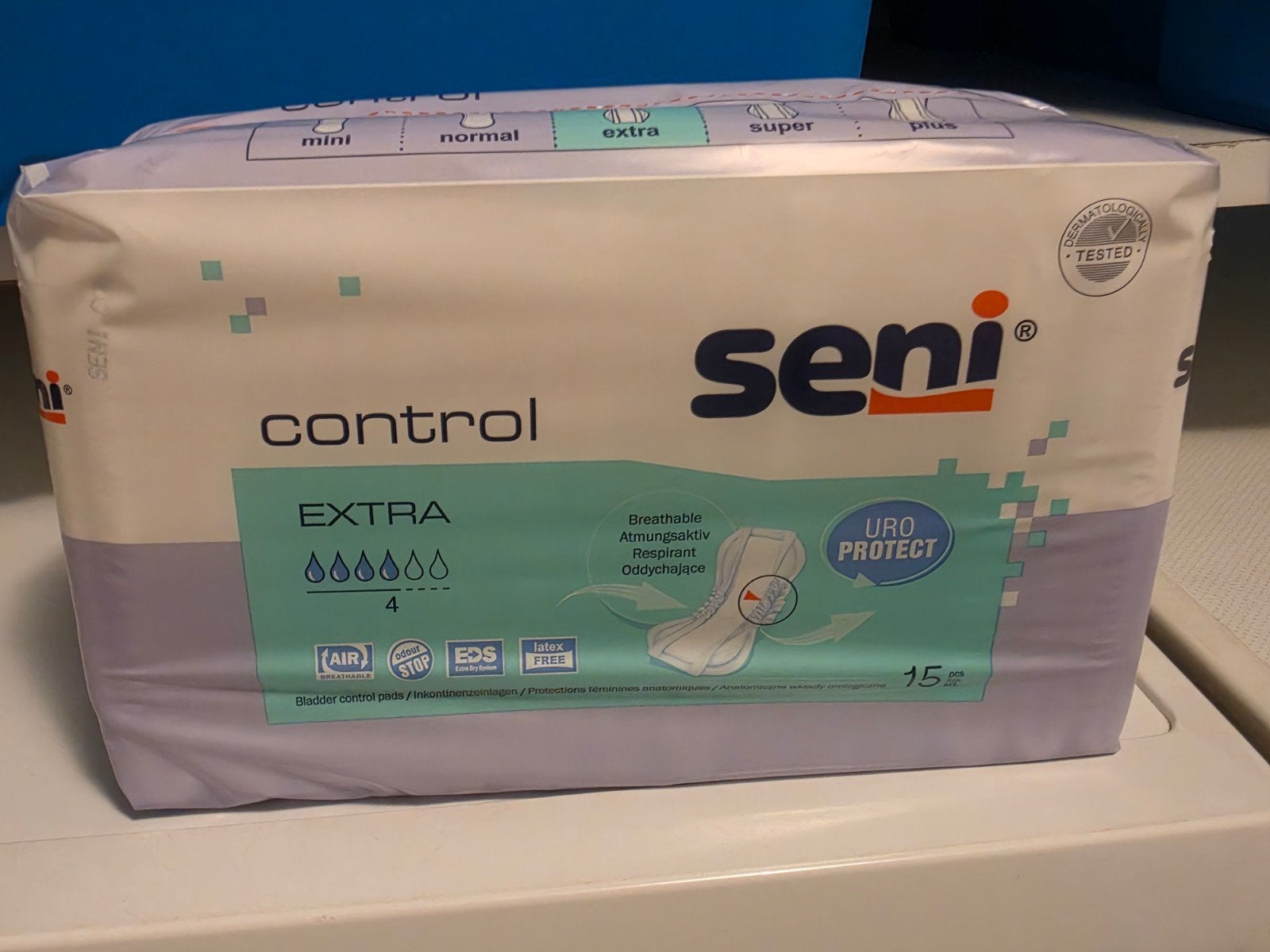 Seni control extra incontinentie verband.
13 nieuwe verpakki, Ophalen of Verzenden, Nieuw