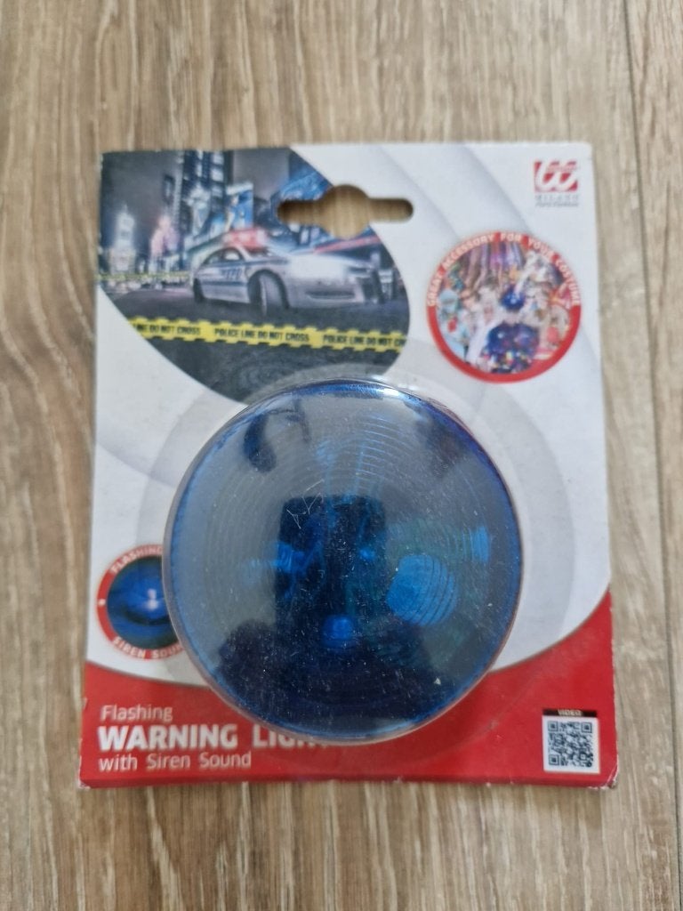 Zwaailicht met Sirene Blauw, Ophalen of Verzenden, Nieuw, Feestartikel, Carnaval