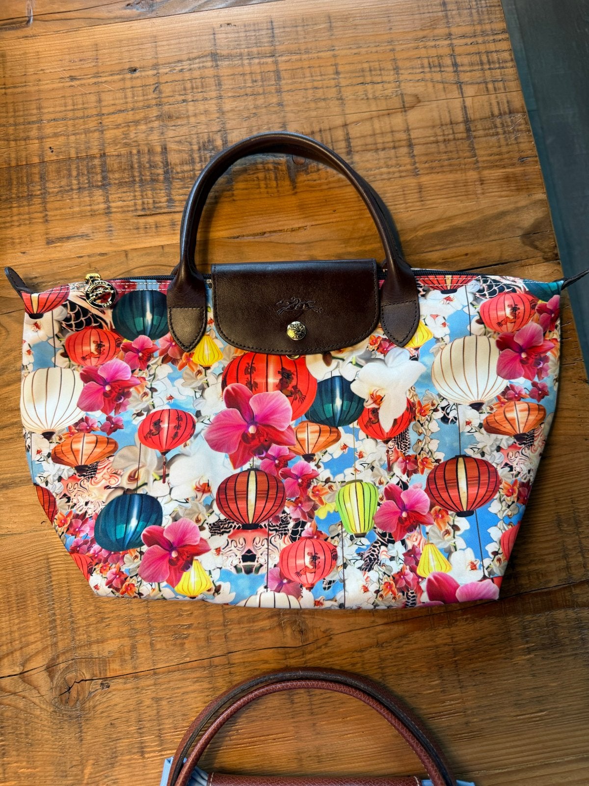 Longchamp Handtas, licht gebruikt., Ophalen of Verzenden, Gebruikt, Blauw, Handtas