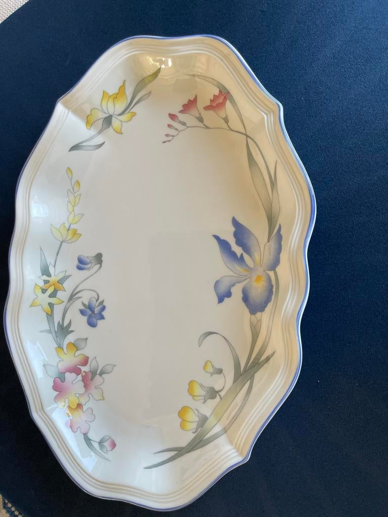 Villeroy & Boch Riviera Serveerschaal - Vitro Porselein, Gebruikt, Ophalen of Verzenden, Schaal of Schalen, Overige stijlen