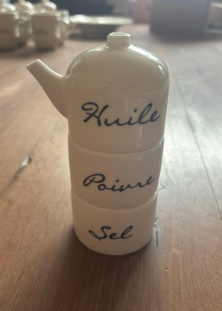 Olie, peper en zout opslag Riviera Maison, Ophalen of Verzenden, Overige stijlen, Overige typen